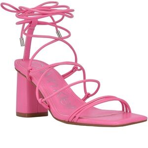 Calvin Klein Women's Pink Strappy Heels